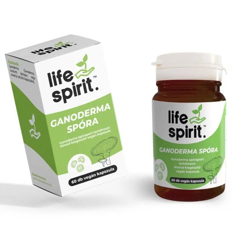 Life Spirit Ganoderma gomba spóra port tarlamazó kapszula - 60db 1 Life Spirit Ganoderma gomba spóra port tarlamazó kapszula - 60db