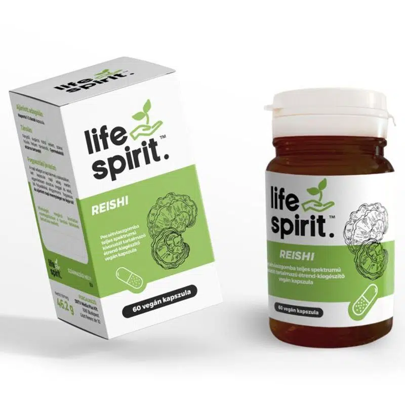 Life Spirit Reishi teljes spektrumú gombakivonat kapszula - 60db 1 Life Spirit Reishi teljes spektrumú gombakivonat kapszula - 60db