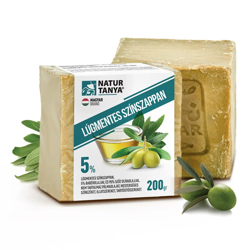 Natur Tanya-Najel Lúgmentes Színszappan 5% Babérolaj és 95% Olívaolaj - 200g 1 Natur Tanya-Najel Lúgmentes Színszappan 5% Babérolaj és 95% Olívaolaj - 200g