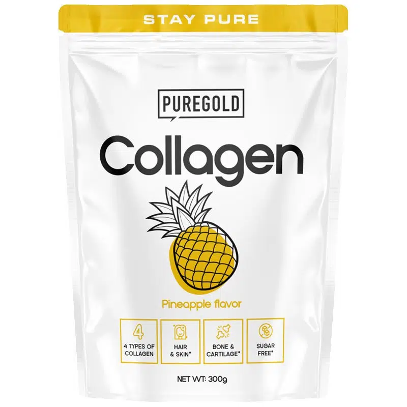 Pure Gold Collagen Marha kollagén italpor ananász - 300g 1 Pure Gold Collagen Marha kollagén italpor ananász - 300g
