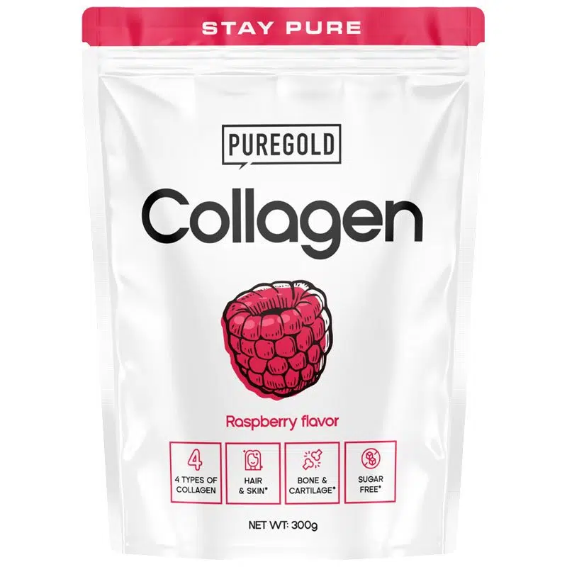 Pure Gold Collagen Marha kollagén italpor málna - 300g 1 Pure Gold Collagen Marha kollagén italpor málna - 300g