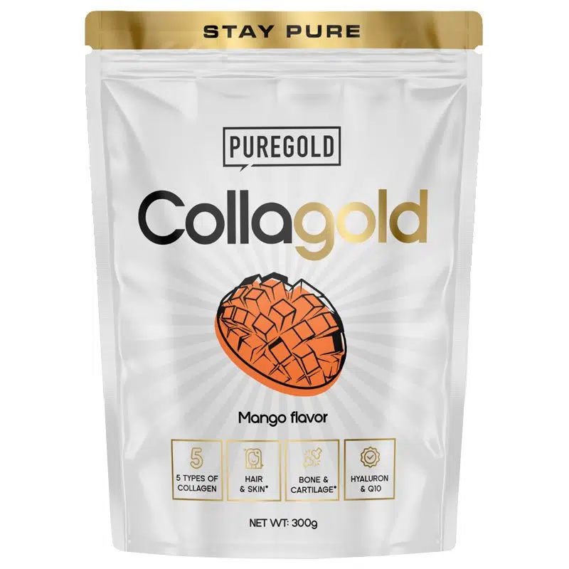 Pure Gold CollaGold Komplex Marha és Hal kollagén italpor Mangó - 300g 1 Pure Gold CollaGold Komplex Marha és Hal kollagén italpor Mangó - 300g