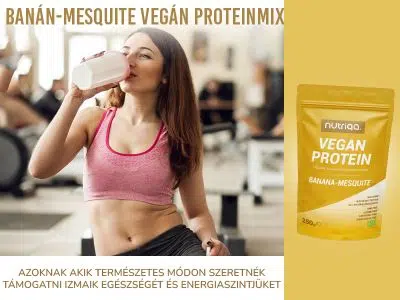 Nutriqa Bio Banán-Mesquite Vegán Proteinmix