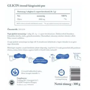 Vitaking Glicin TASAKOS italpor - 300g 3 Vitaking Glicin TASAKOS italpor - 300g - Image 2