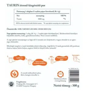 Vitaking Taurin TASAKOS italpor - 300g 3 Vitaking Taurin TASAKOS italpor - 300g - Image 2