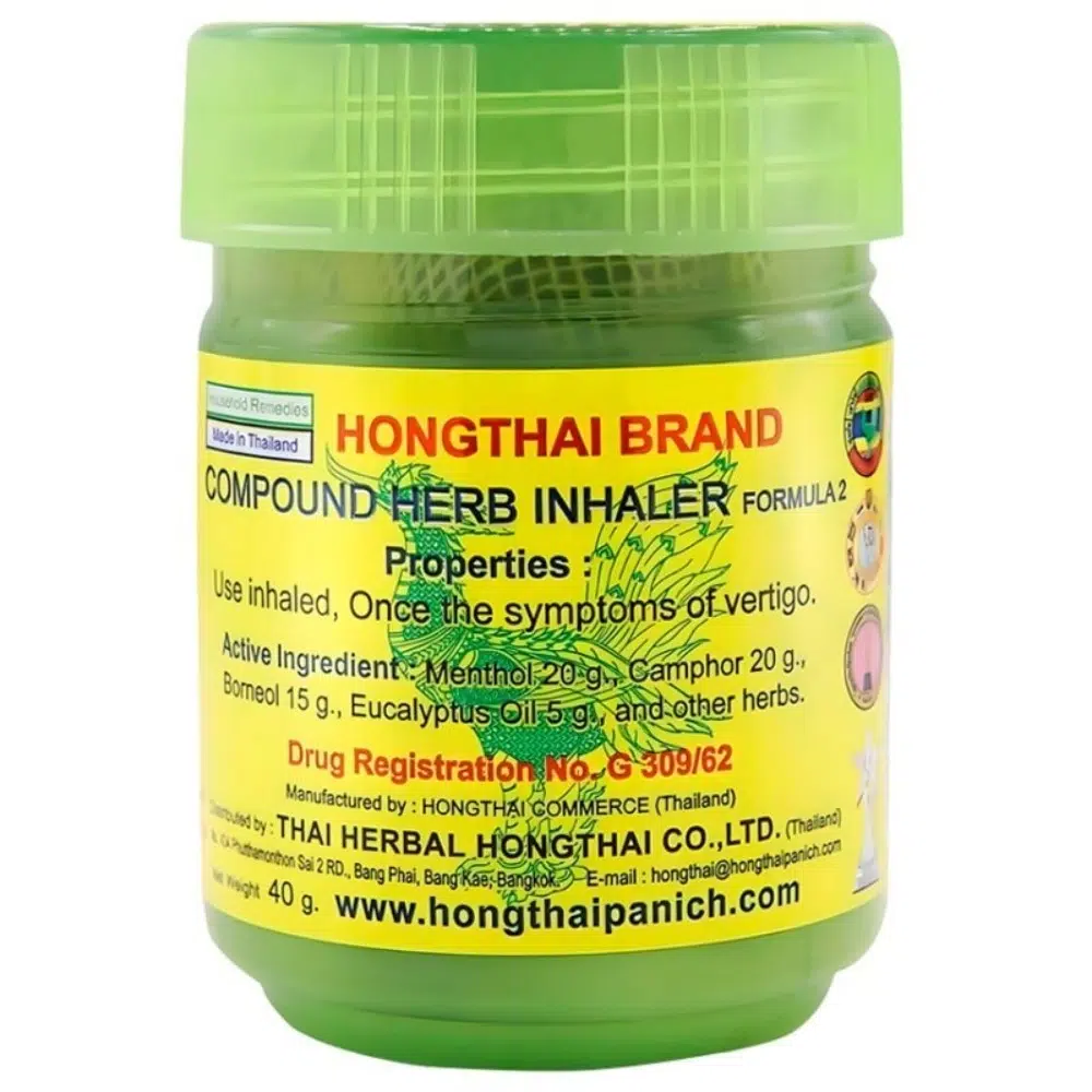 Hongthai Gyógynövényes Inhalátor - zöld - 1db 1 Hongthai Gyógynövényes Inhalátor - zöld - 1db