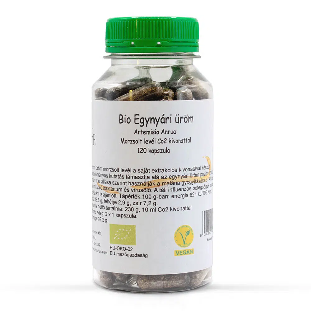 Natessence Bio Egynyári üröm (morzsolt levél, CO2 egynyári üröm kivonattal) kapszula - 120db 1 Natessence Bio Egynyári üröm (morzsolt levél, CO2 egynyári üröm kivonattal) kapszula - 120db