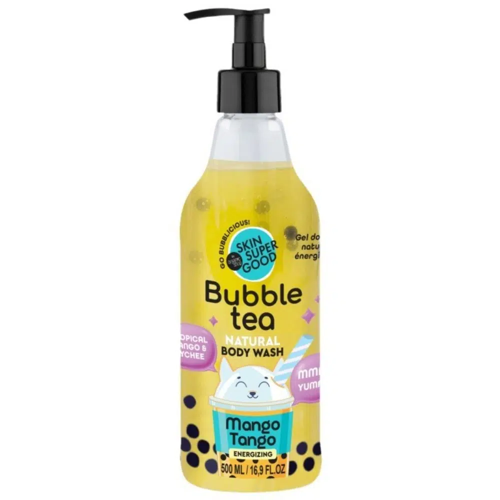 Skin Super Good Bubble Tee Mango Tango energetizáló tusfürdő mangóval és licsivel - 500ml 1 Skin Super Good Bubble Tee Mango Tango energetizáló tusfürdő mangóval és licsivel - 500ml
