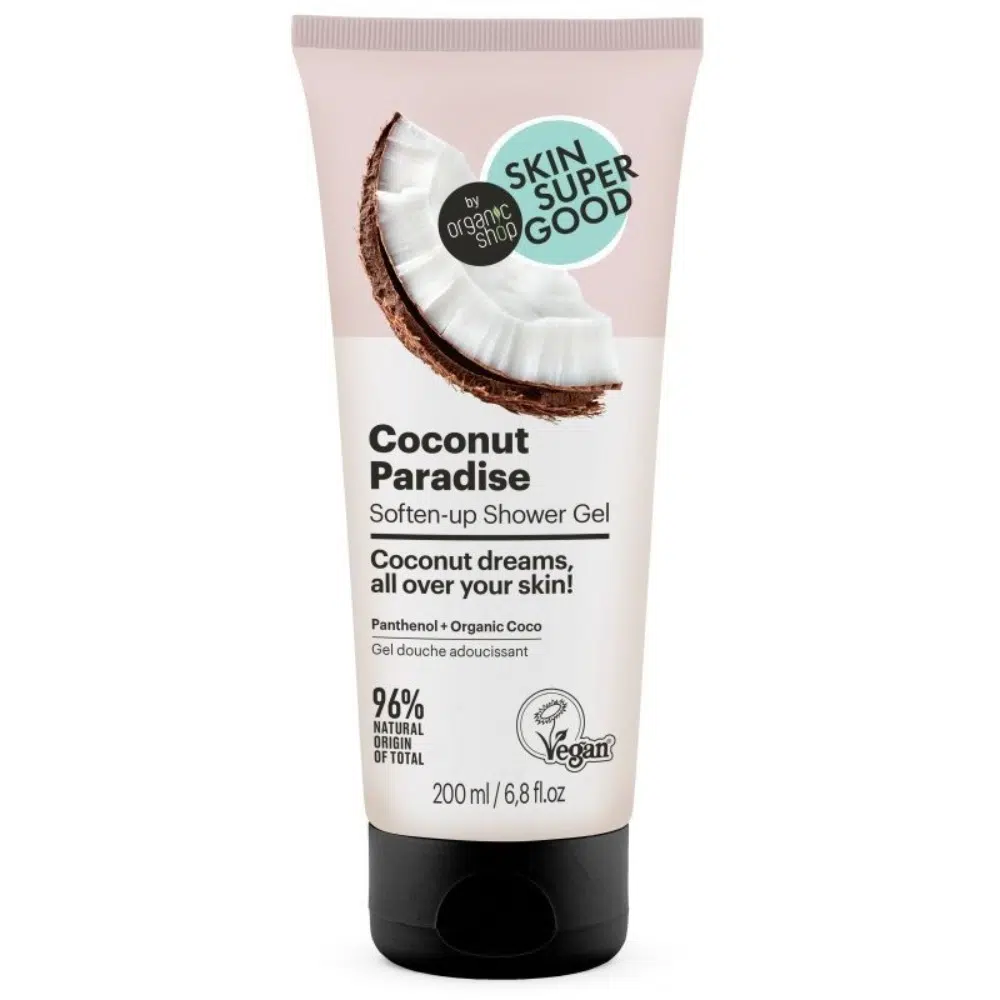 Skin Super Good Coconut Paradise puhító tusfürdő gél - 200ml 1 Skin Super Good Coconut Paradise puhító tusfürdő gél - 200ml