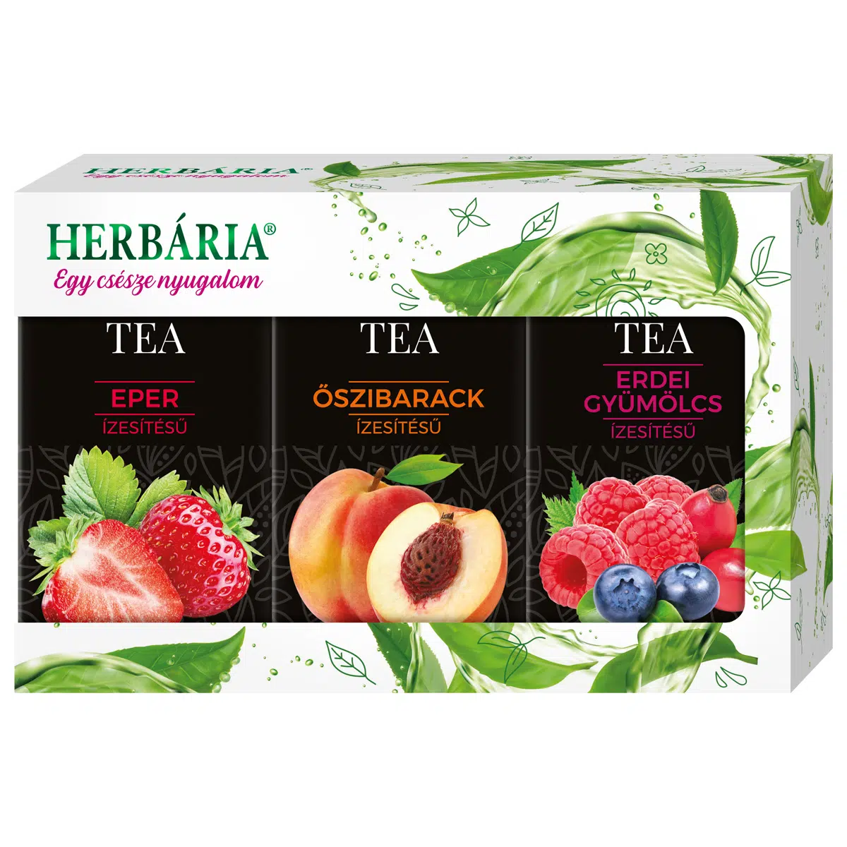 Herbária Triopack fekete tea (erdei gyümölcs, őszibarack, eper) - 3x20 filter 1 Herbária Triopack fekete tea (erdei gyümölcs, őszibarack, eper) - 3x20 filter