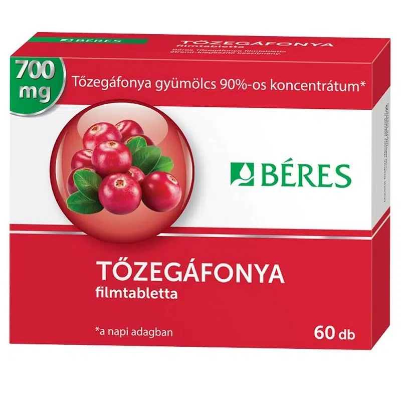 Béres Tőzegáfonya filmtabletta - 60db 1 Béres Tőzegáfonya filmtabletta 60db