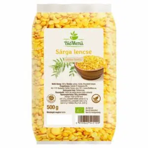 Biomenü bio SÁRGA lencse 500g