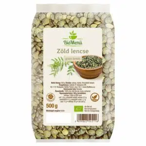 Biomenü bio ZÖLD lencse 500g