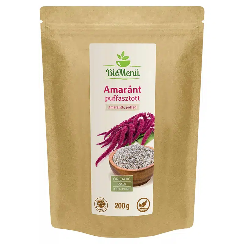 Biomenü bio Amaránt puffasztott 200g 1 Biomenü bio Amaránt puffasztott 200g