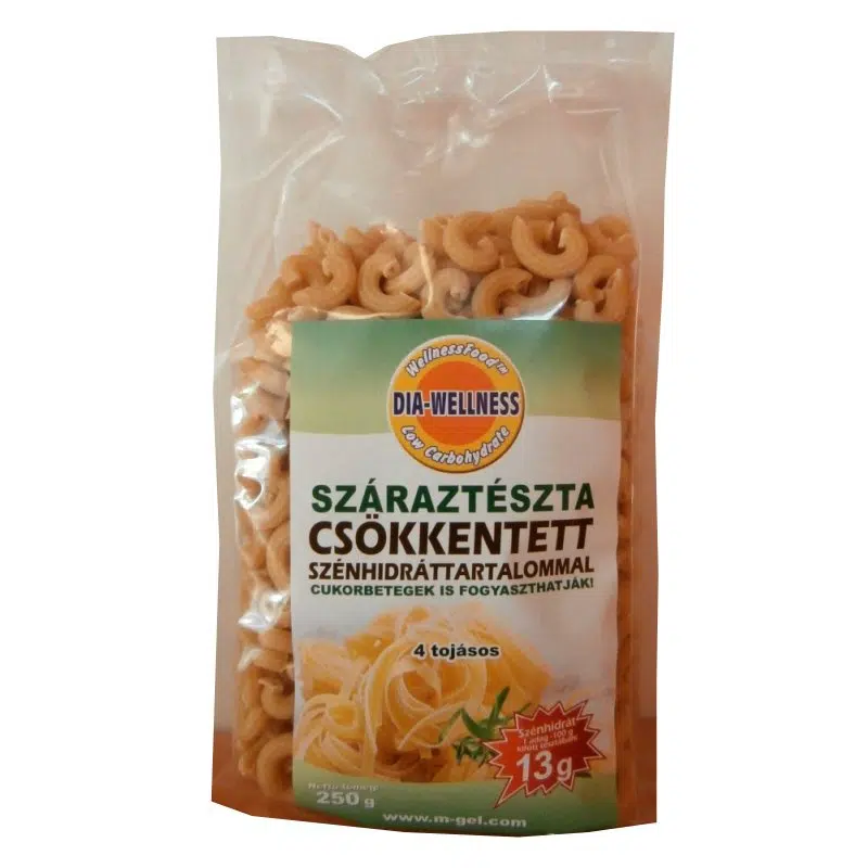 Dia-wellness száraztészta szarvacska 250g 1 Dia-wellness száraztészta szarvacska 250g
