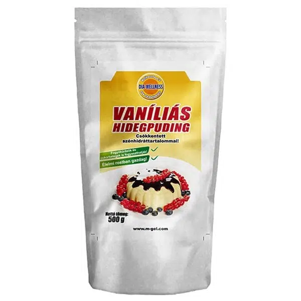 Dia-wellness vaníliás hidegpudingpor 500g 1 Dia-wellness vaníliás hidegpudingpor 500g