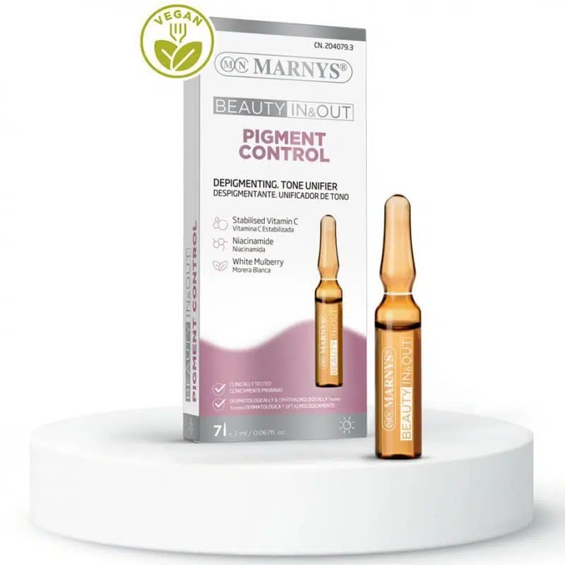 Marnys Pigment Control Pigmentáció csökkentő bőrápoló ampulla 7x2ml 1 Marnys Pigment Control Pigmentáció csökkentő bőrápoló ampulla 7x2ml