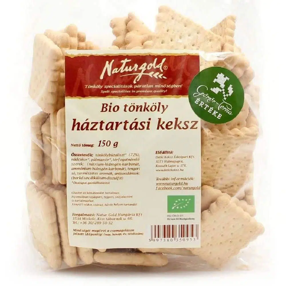 Naturgold bio tönköly háztartási keksz 150g 1 Naturgold bio tönköly háztartási keksz 150g