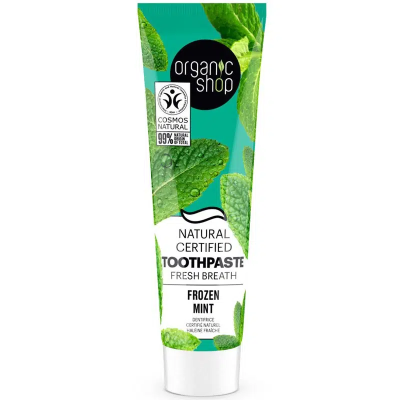 Organic Shop “Frozen mint” Minősített fogkrém mentával 100g 1 Organic Shop “Frozen mint” Minősített fogkrém mentával 100g