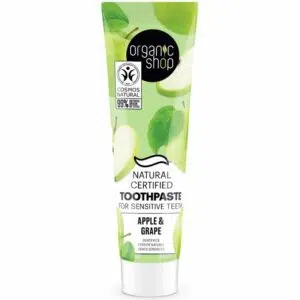 Organic Shop Minősített fogkrém érzékeny fogakra almával és szőlővel 100g