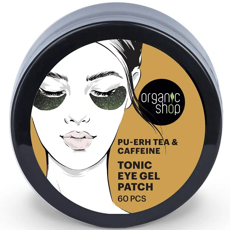 Organic Shop Tonik gél szemmaszk pu erh teával és koffeinnel 60db 1 Organic Shop Tonik gél szemmaszk pu erh teával és koffeinnel 60db