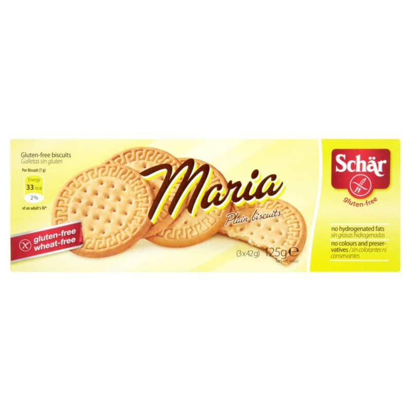 Schar gluténmentes maria natúr keksz 125g 1 Schar gluténmentes maria natúr keksz 125g