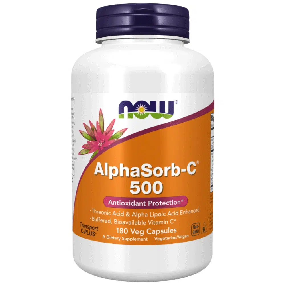 Now AlphaSorb - C-vitamin 500 mg - 180db 1 Now AlphaSorb - C-vitamin 500 mg - 180db