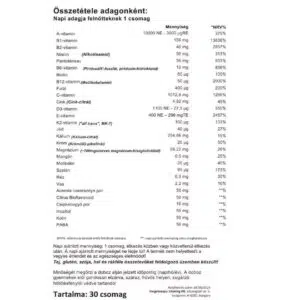 VitaKing 365 Multivitamin Alap vitamin csomag - 30db - Image 2