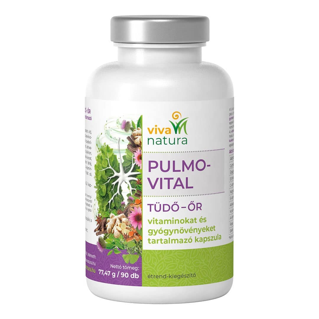 Viva natura Pulmo-Vital Tüdő-Őr kapszula - 90db 1 Viva natura Pulmo-Vital Tüdő-Őr kapszula 90db