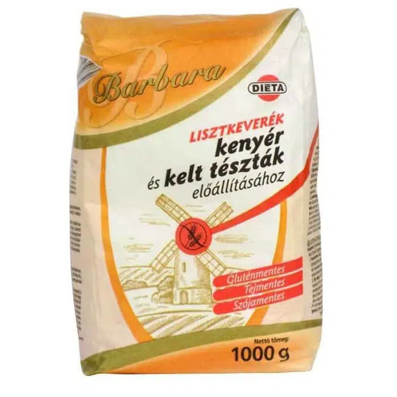 Barbara glut.ment.lisztkeverék kenyérhez 1000 g 1 Barbara glut.ment.lisztkeverék kenyérhez 1000 g