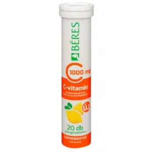 Béres C-vitamin 1000 mg cukormentes pezsgőtabletta citromos 20 db