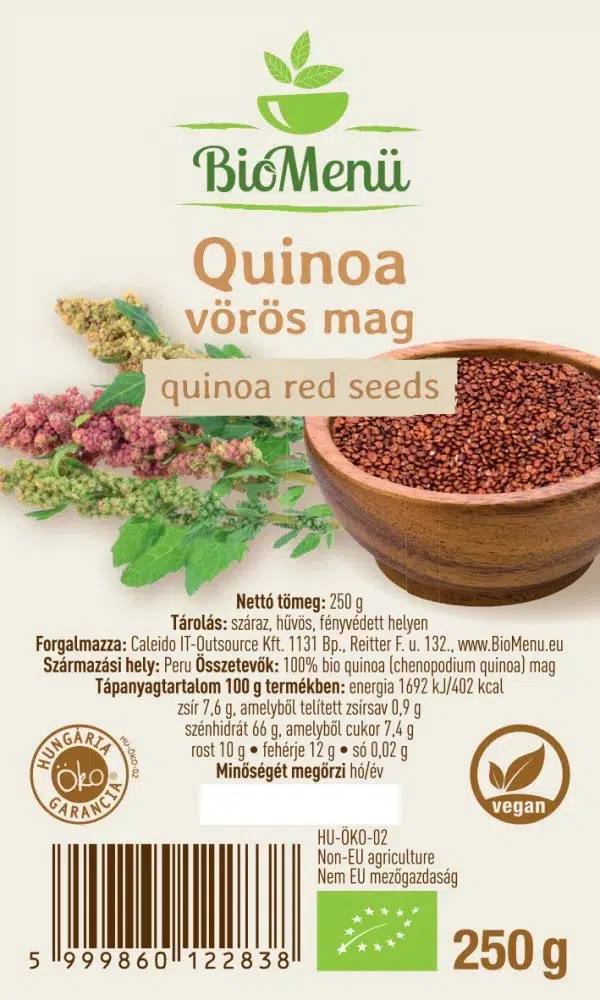 Biomenü bio Quinoa vörös mag 250 g 2 Biomenü bio Quinoa vörös mag 250 g - Image 2