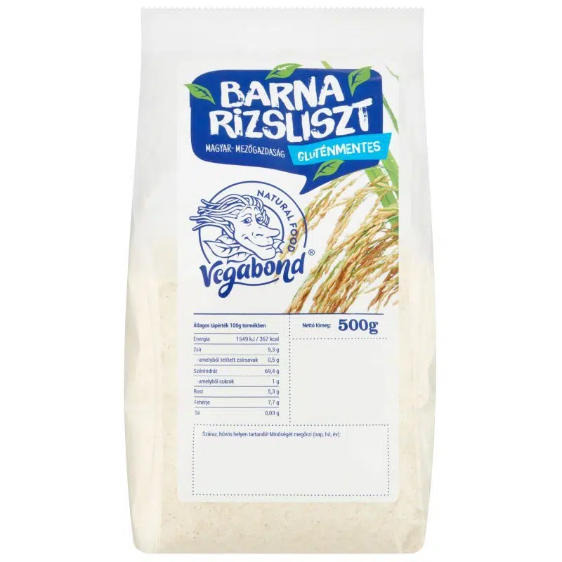 Biopont Vegabond Barna rizsliszt 500g 1 Biopont Vegabond Barna rizsliszt 500g