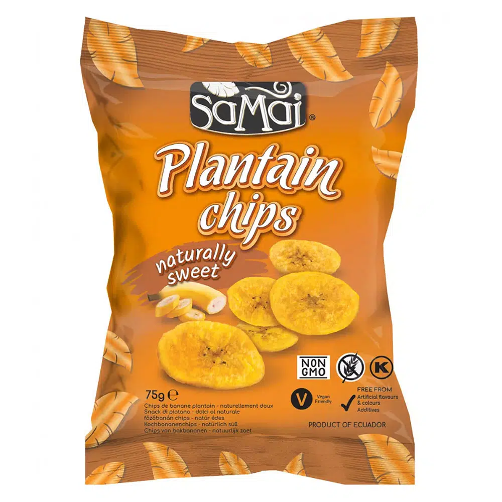 Samai Plantain chips natúr édes - 75g 1 Samai Plantain chips natúr édes - 75g