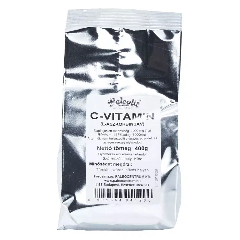 Paleolit Aszkorbinsav (C-vitamin) - 400g 1 Paleolit Aszkorbinsav (C-vitamin) - 400g
