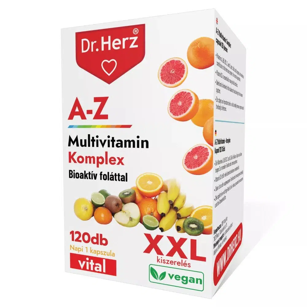 Dr. Herz A-Z multivitamin Komplex XXL kapszula - 120db 1 Dr. Herz A-Z multivitamin Komplex XXL kapszula - 120db