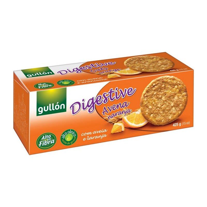 Gullon digestiv zabpelyhes keksz narancs 425g 1 Gullon digestiv zabpelyhes keksz narancs 425g