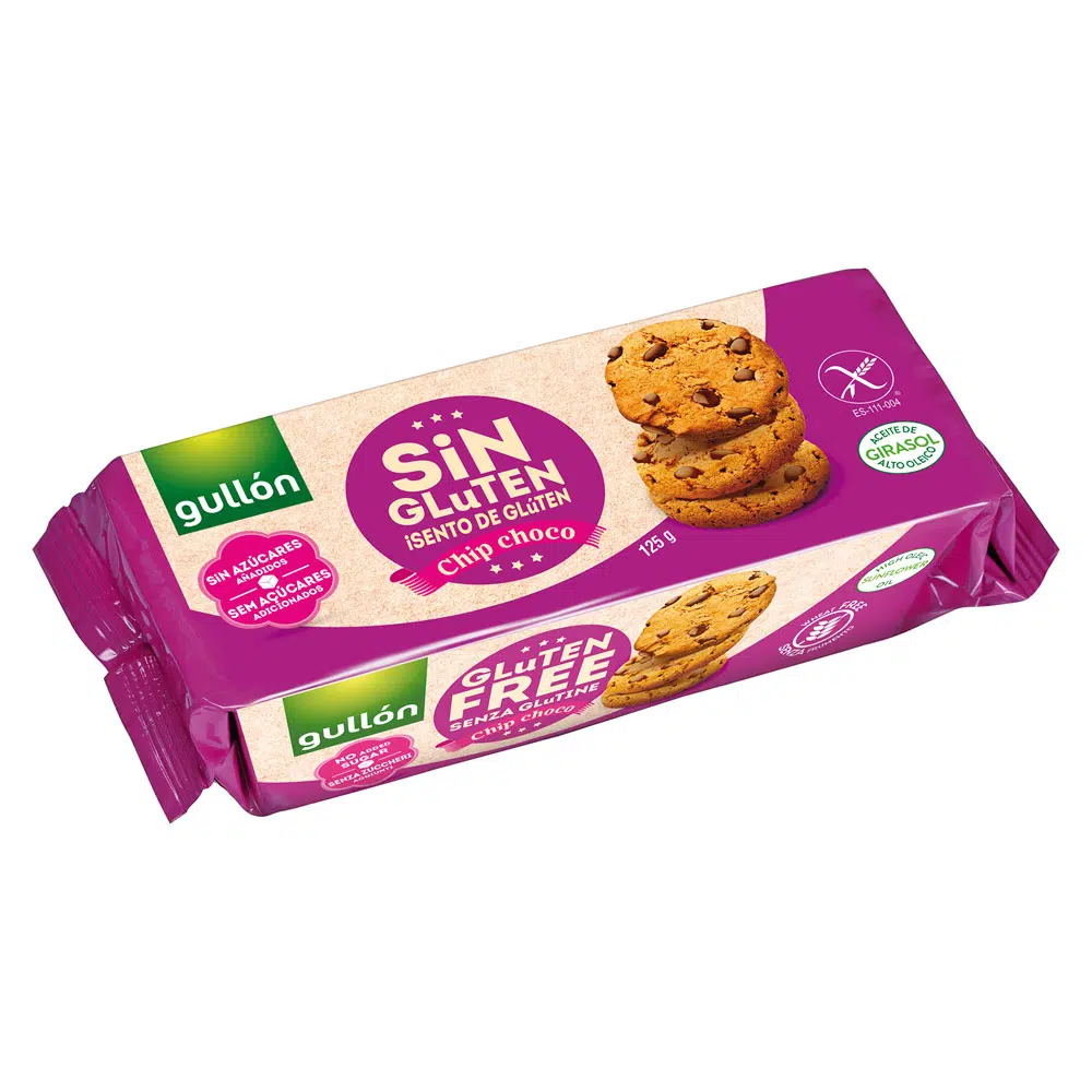 Gullón gluténmentes keksz chip choco étcsokoládé darabokkal - 125g 1 Gullón gluténmentes keksz chip choco étcsokoládé darabokkal - 125g