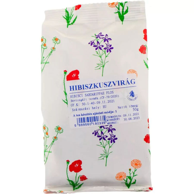 Gyógyfű hibiszkuszvirág 50 g 1 Gyógyfű hibiszkuszvirág 50 g