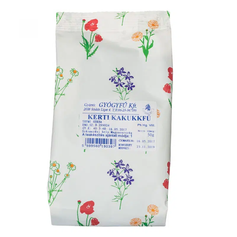 Gyógyfű kerti kakukkfű tea 50 g 1 Gyógyfű kerti kakukkfű tea 50 g