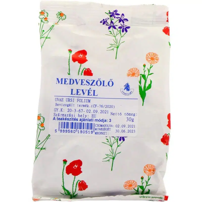 Gyógyfű medveszőlőlevél tea 30 g 1 Gyógyfű medveszőlőlevél tea 30 g