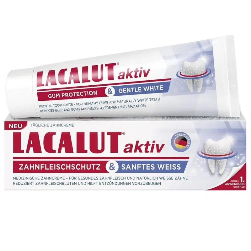 Lacalut Aktiv gum protection & gentle white fogkrém 75ml 1 Lacalut Aktiv gum protection & gentle white fogkrém 75ml
