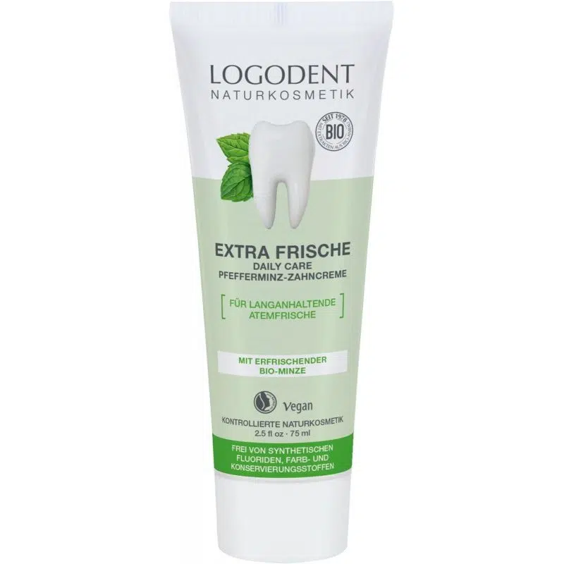 Logodent Extra Fresh Daily Care fogkrém bio borsmentával 75ml 1 Logodent Extra Fresh Daily Care fogkrém bio borsmentával 75ml