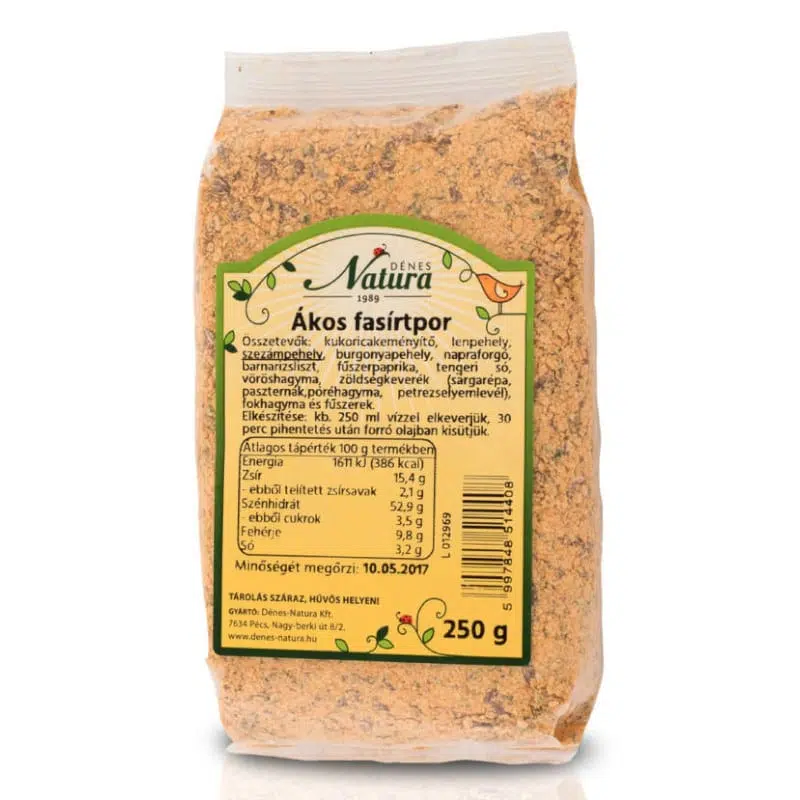 Natura ákos fasirtpor 250 g 1 Natura ákos fasirtpor 250 g
