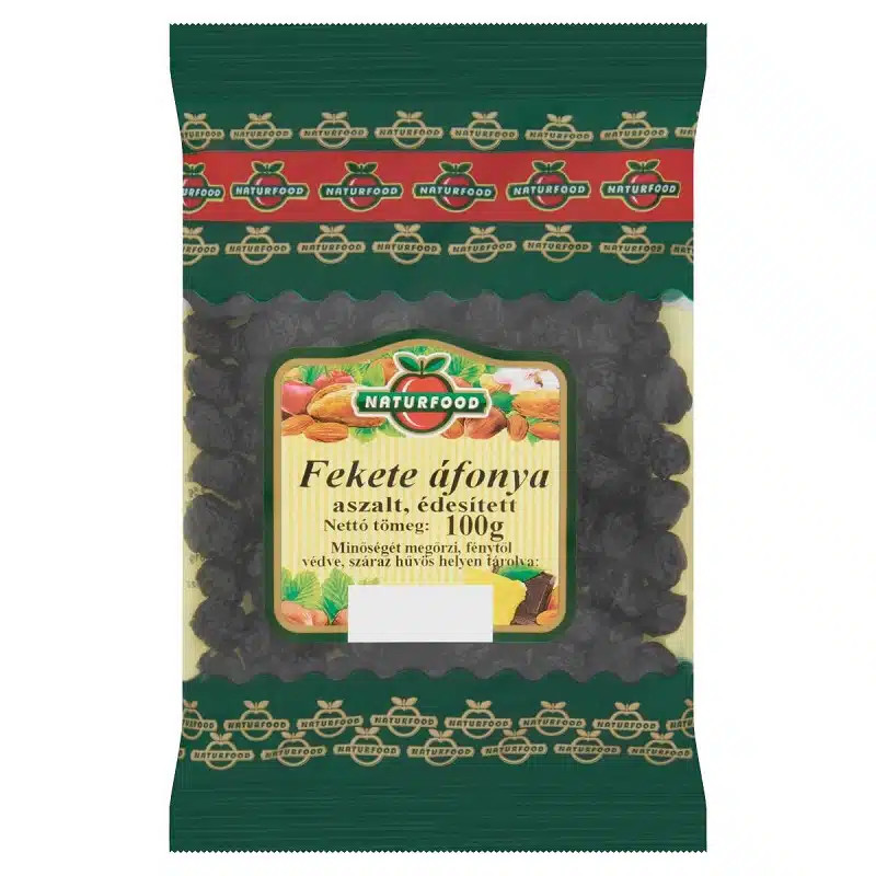Naturfood aszalt fekete áfonya 100 g 1 Naturfood aszalt fekete áfonya 100 g