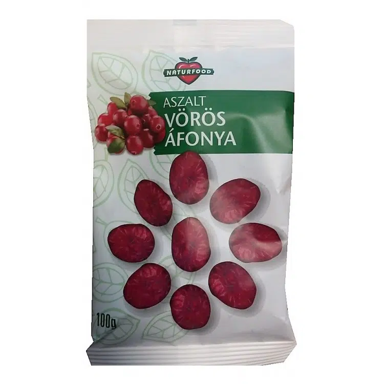 Naturfood aszalt vörös áfonya 100 g 1 Naturfood aszalt vörös áfonya 100 g