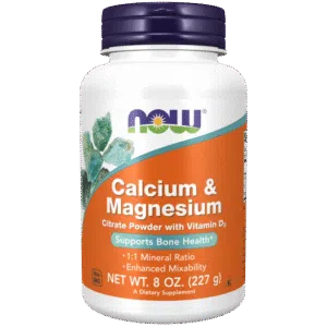 Now Calcium & Magnesium por D-vitaminnal - 227 g