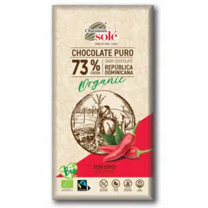 Chocolates Solé 73% Bio Chilis Étcsokoládé - 100g