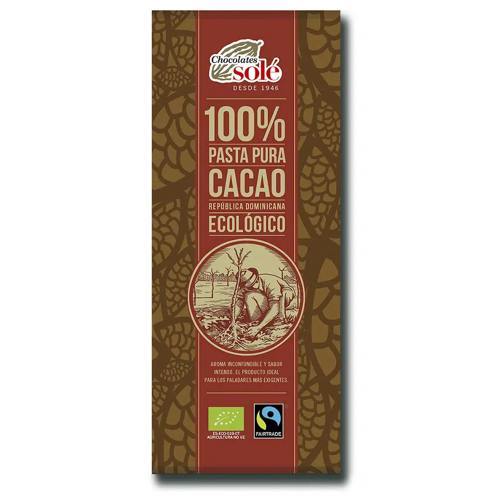 Chocolates Solé 100% Bio Étcsokoládé - 25g 1 Chocolates Solé 100% Bio Étcsokoládé - 25g