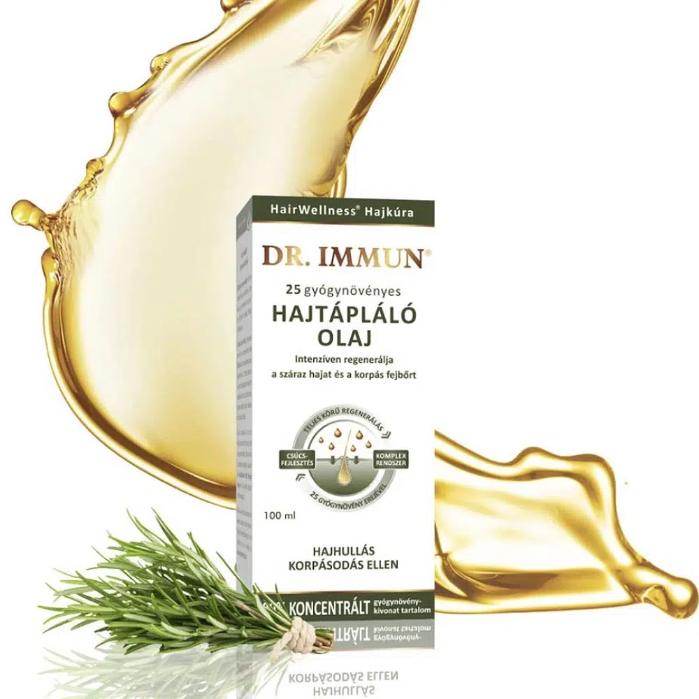 Dr. Immun 25 gyógynövényes hajtápláló olaj - 100ml 1 Dr. Immun 25 gyógynövényes hajtápláló olaj - 100ml